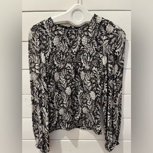 Smocked Print Blouse - Part Two (Size 34 / XS)